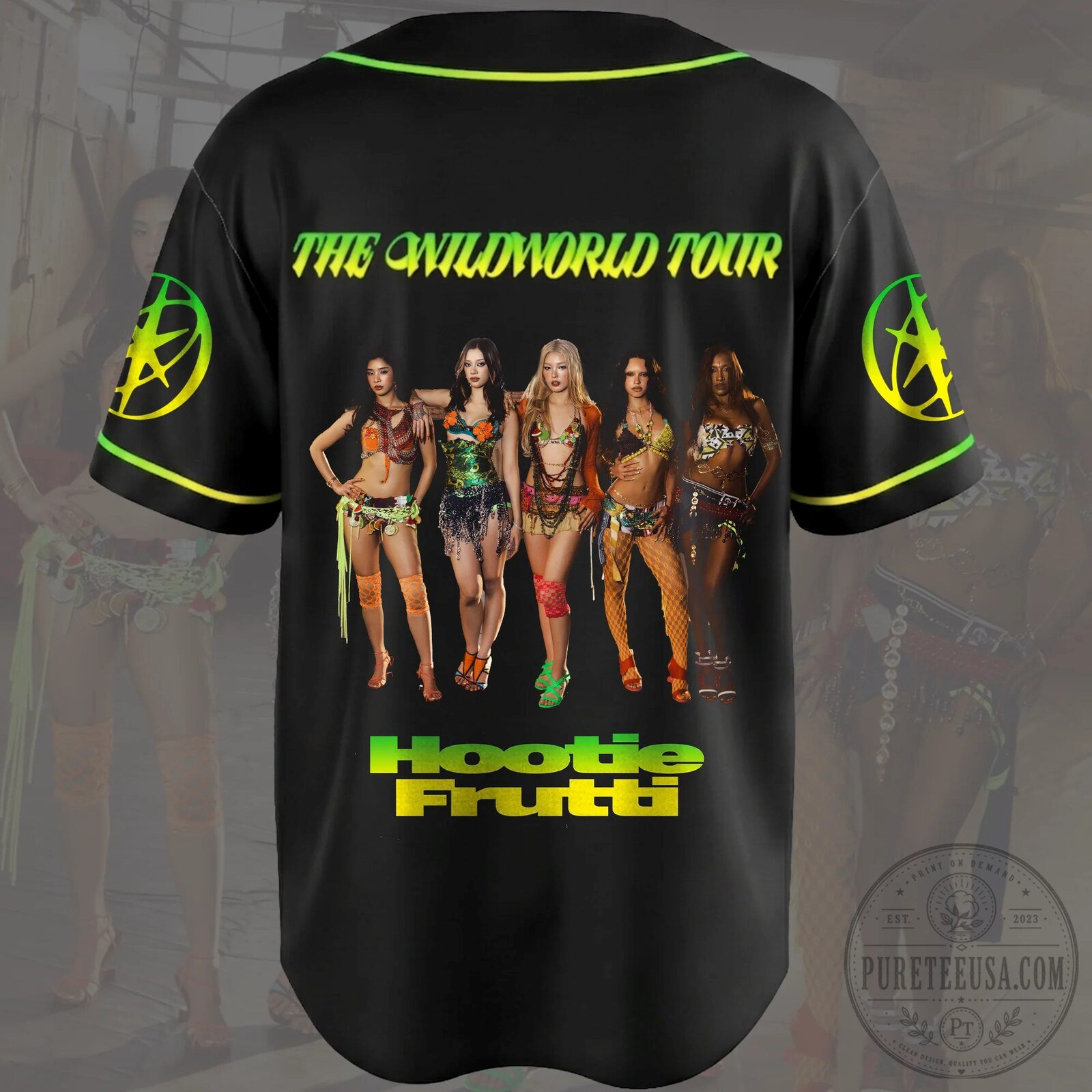 Katseye The Wildworld Tour Hootie Frutti Baseball Jersey 8 Katseye The Wildworld Tour Hootie Frutti Baseball Jersey