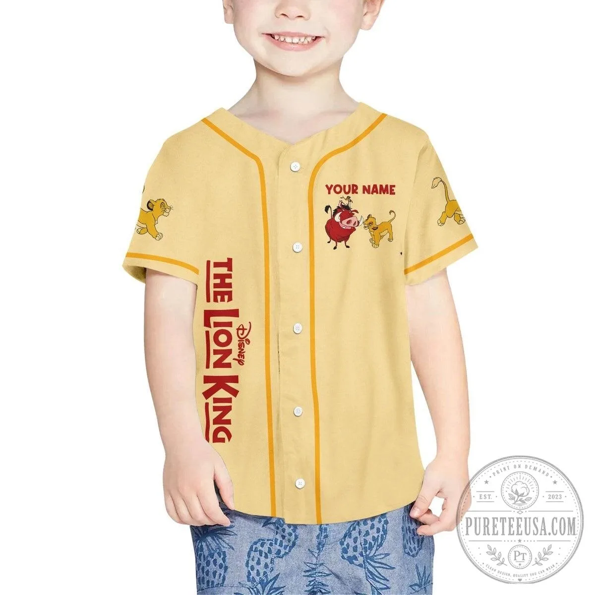 Disney The Lion King Simba Timon Pumbaa Baseball Jersey 12 Disney The Lion King Simba Timon Pumbaa Baseball Jersey