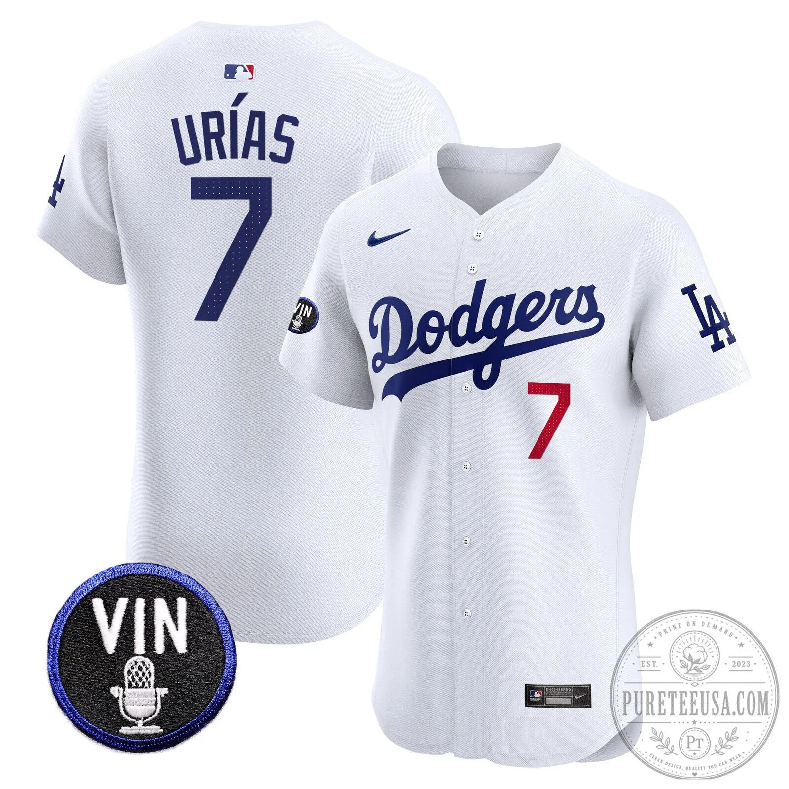 Los Angeles Dodgers Shohei Ohtani Number 17 Vin Scully Patch Baseball Jersey 52 Los Angeles Dodgers Shohei Ohtani Number 17 Vin Scully Patch Baseball Jersey