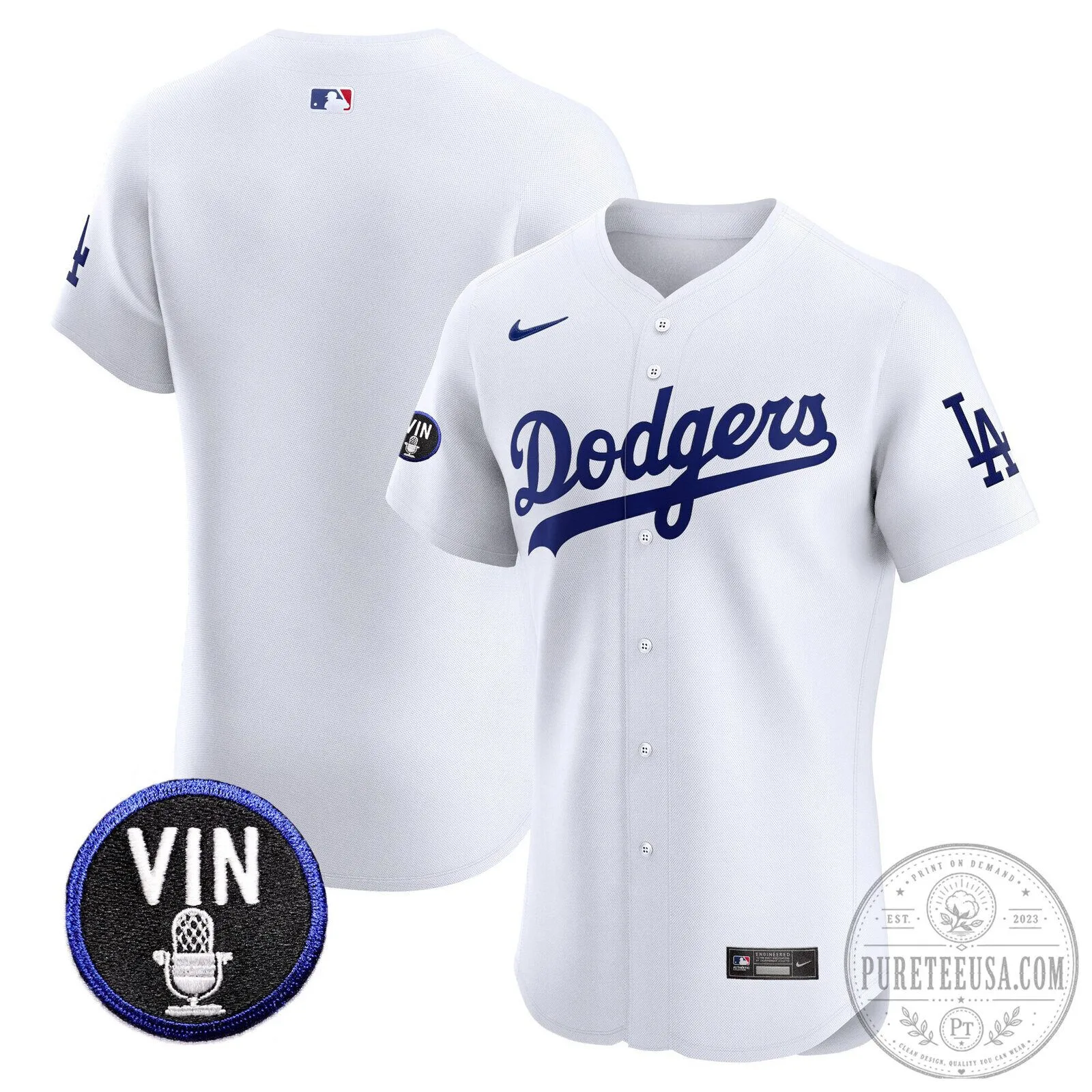 Los Angeles Dodgers Shohei Ohtani Number 17 Vin Scully Patch Baseball Jersey 53 Los Angeles Dodgers Shohei Ohtani Number 17 Vin Scully Patch Baseball Jersey