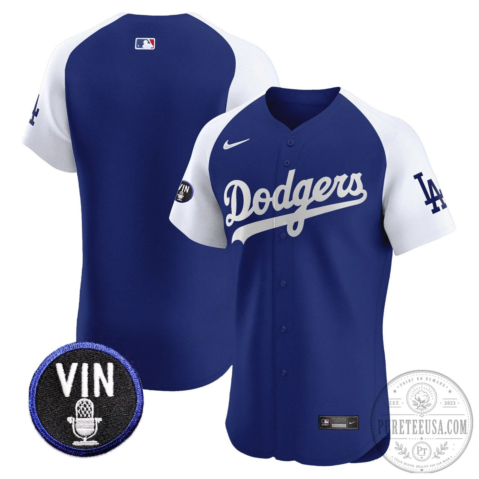 Los Angeles Dodgers Shohei Ohtani Number 17 Vin Scully Patch Baseball Jersey 83 Los Angeles Dodgers Shohei Ohtani Number 17 Vin Scully Patch Baseball Jersey