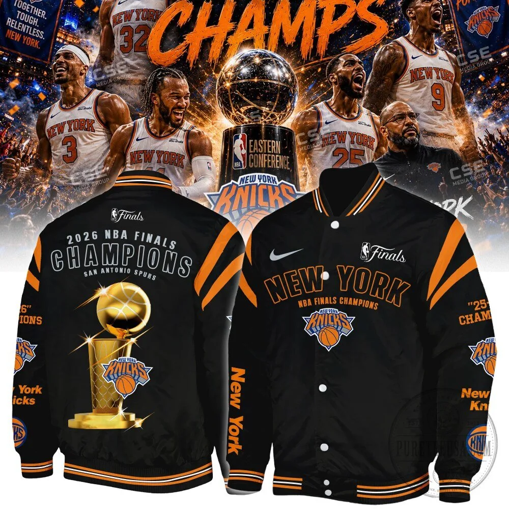 New York Knicks 2026 NBA Finals Champions Bomber Jacket 4 New York Knicks 2026 NBA Finals Champions Bomber Jacket