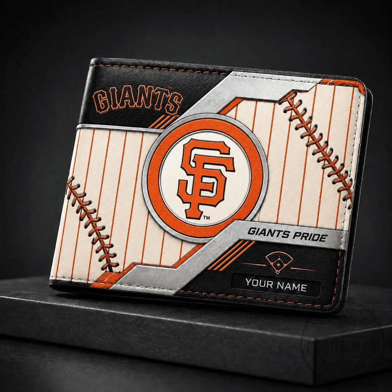 San Francisco Giants Baseball Personalized Wallet