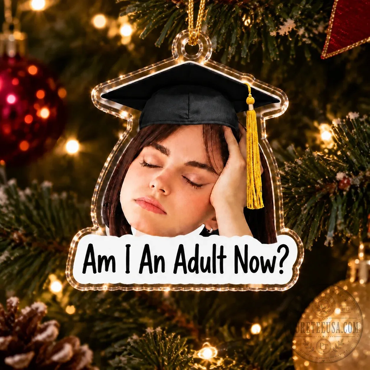 Funny Graduation Quote Personalized Photo Acrylic Christmas Tree Ornament 10 Funny Graduation Quote Personalized Photo Acrylic Christmas Tree Ornament