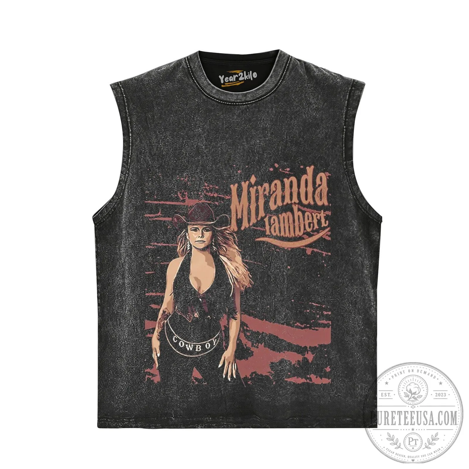Miranda Lambert Vintage Cowboy Graphic Washed Black Short Sleeve T-Shirt 15 Miranda Lambert Vintage Cowboy Graphic Washed Black Short Sleeve T-Shirt