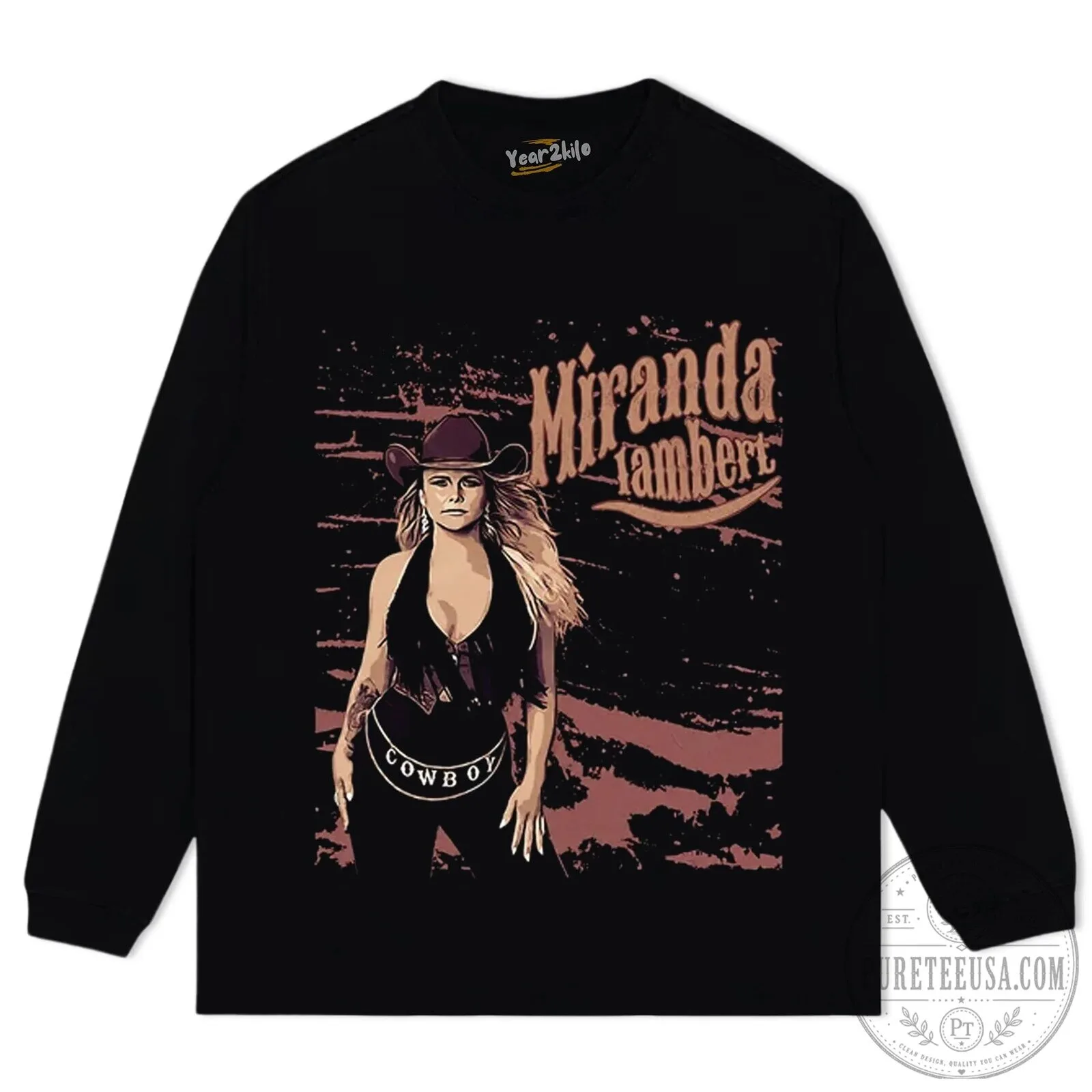 Miranda Lambert Vintage Cowboy Graphic Washed Black Short Sleeve T-Shirt 17 Miranda Lambert Vintage Cowboy Graphic Washed Black Short Sleeve T-Shirt