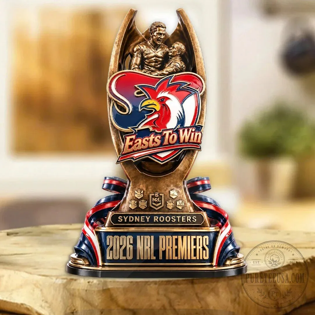 Sydney Roosters 2026 NRL Premiers Easts To Win Commemorative Trophy Figurine