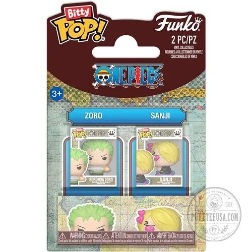 One Piece Roronoa Zoro and Sanji Funko Bitty Pop! Mini Vinyl Figurine 2-Pack 13 One Piece Roronoa Zoro and Sanji Funko Bitty Pop! Mini Vinyl Figurine 2-Pack