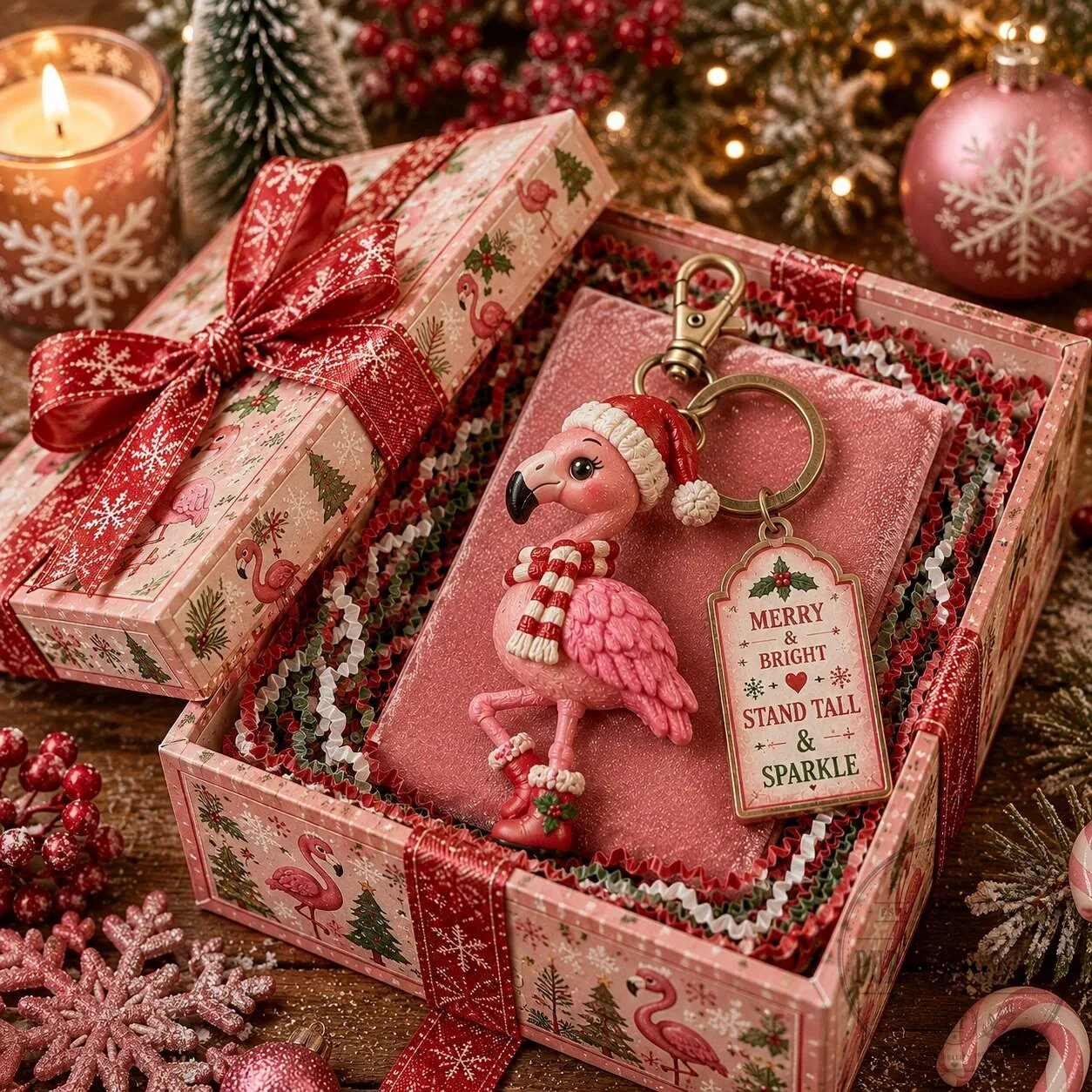 Santa Claus Is Coming To Town Christmas Holiday Keychain Gift Box 13 Santa Claus Is Coming To Town Christmas Holiday Keychain Gift Box