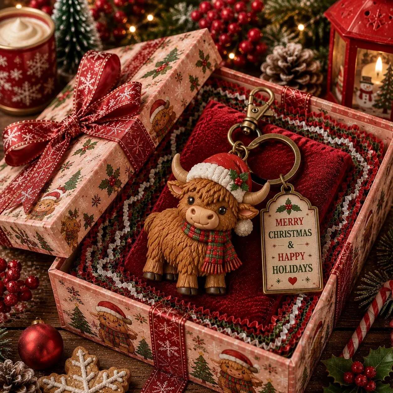 Santa Claus Is Coming To Town Christmas Holiday Keychain Gift Box 14 Santa Claus Is Coming To Town Christmas Holiday Keychain Gift Box