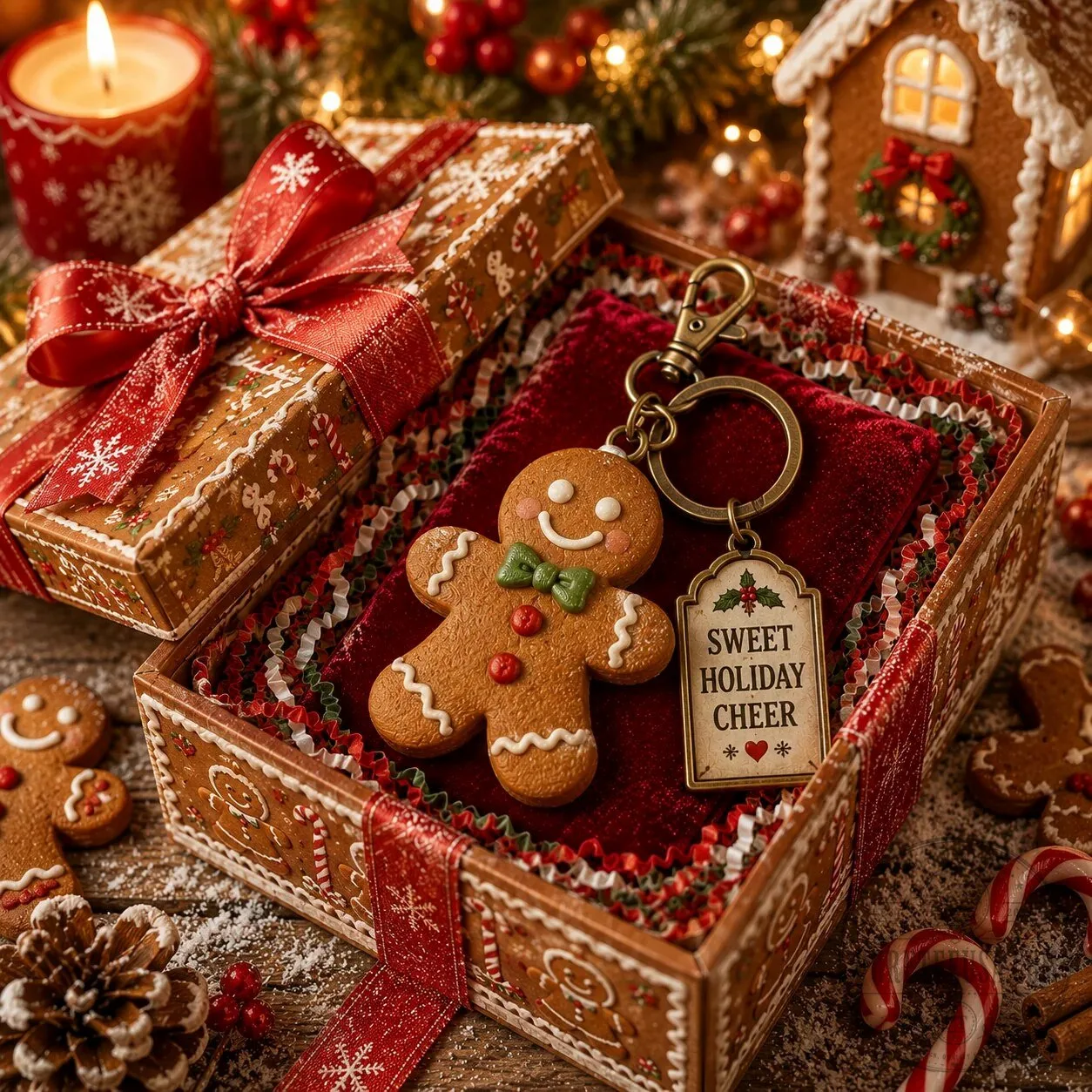 Santa Claus Is Coming To Town Christmas Holiday Keychain Gift Box 17 Santa Claus Is Coming To Town Christmas Holiday Keychain Gift Box