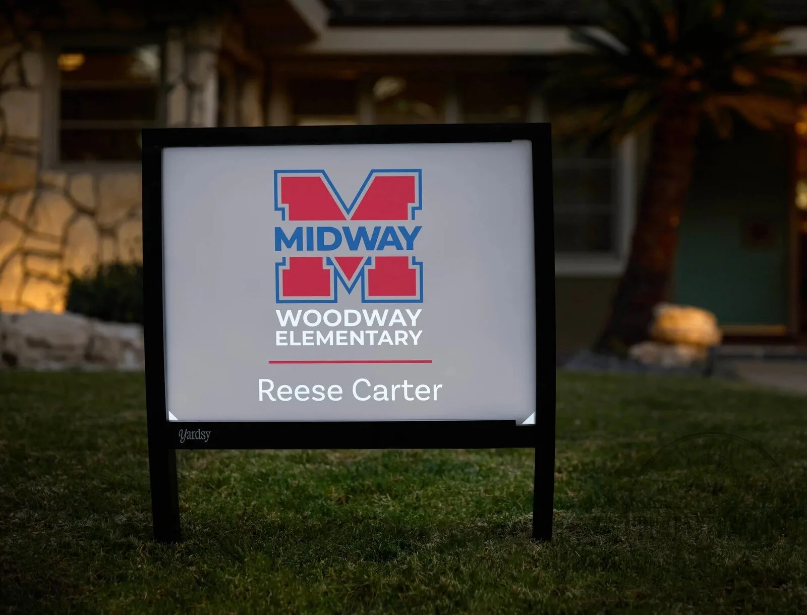 Midway Woodway Elementary School Custom Yard Sign with Student Name 10 Midway Woodway Elementary School Custom Yard Sign with Student Name