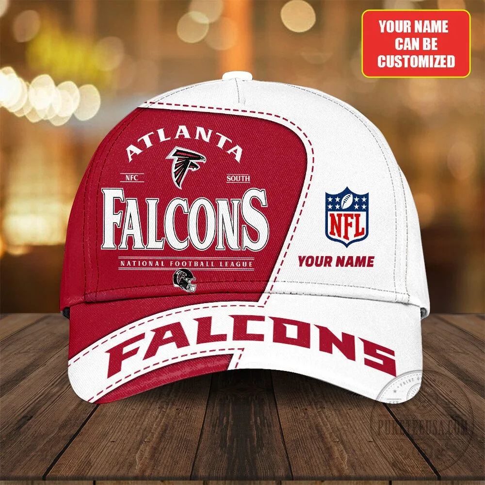 Atlanta Falcons NFL Football Team Personalized White and Red Cap Hat 5 Atlanta Falcons NFL Football Team Personalized White and Red Cap Hat