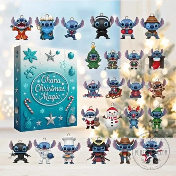 Lilo and Stitch Ohana Christmas Magic Advent Calendar with 24 Ornaments 7 Lilo and Stitch Ohana Christmas Magic Advent Calendar with 24 Ornaments