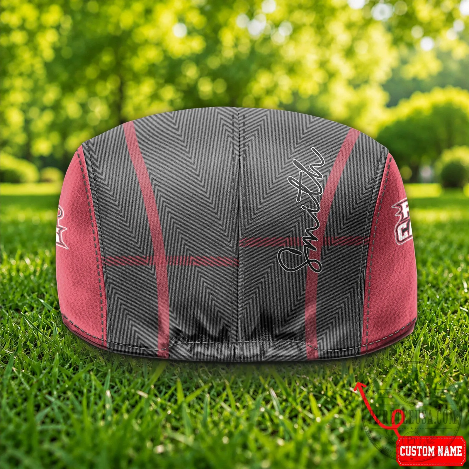 Louisiana Ragin' Cajuns NCAA Plaid Pattern Golf Flat Cap 11 Louisiana Ragin