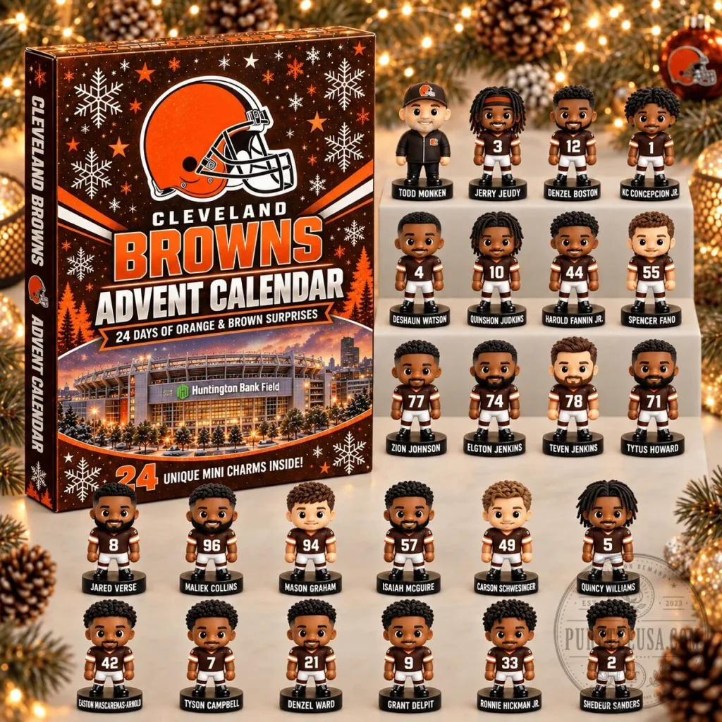 Cleveland Browns NFL Football Player Mini Figurines Advent Calendar Cleveland Browns NFL Football Player Mini Figurines Advent Calendar