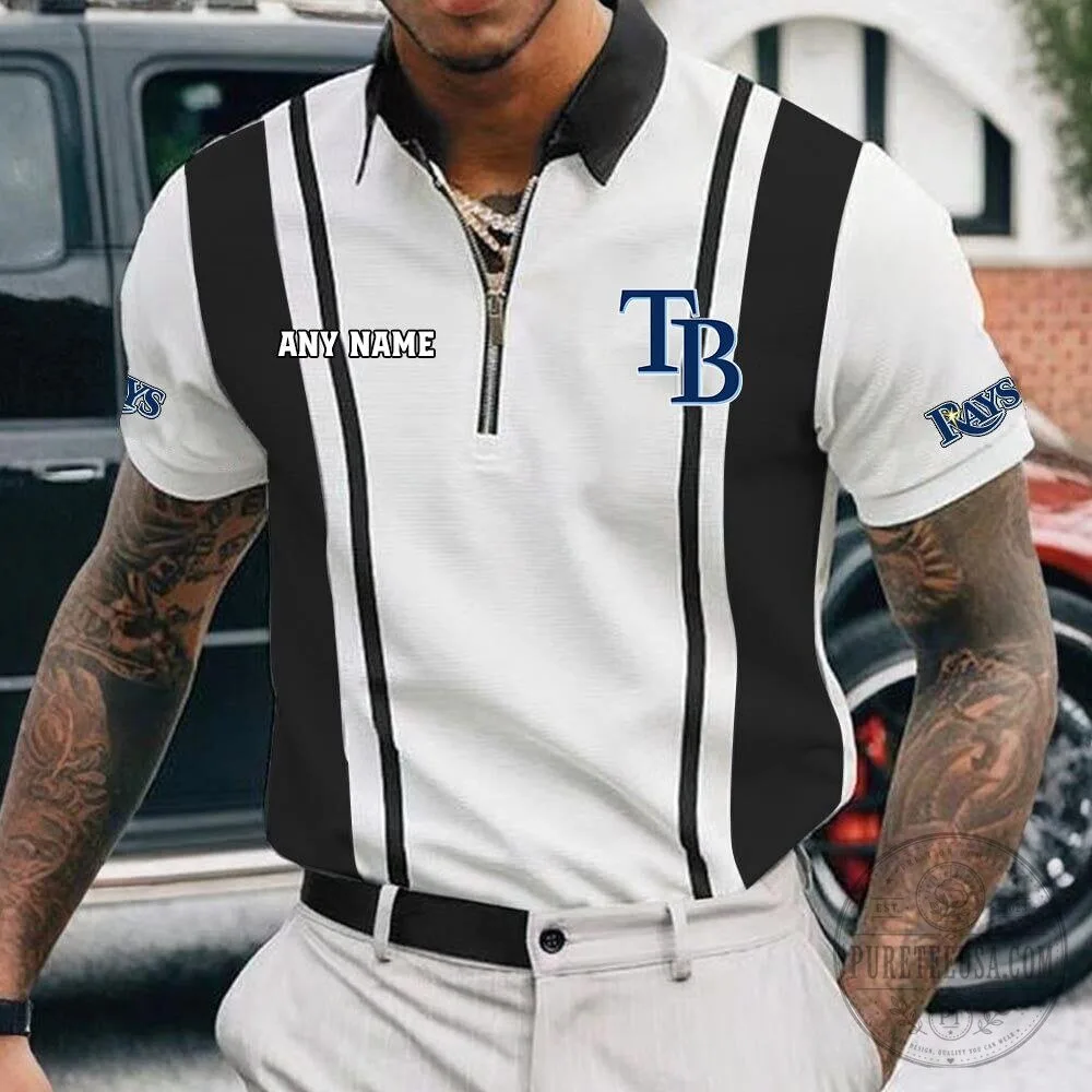 Tampa Bay Rays Personalized Name Baseball Polo Shirt