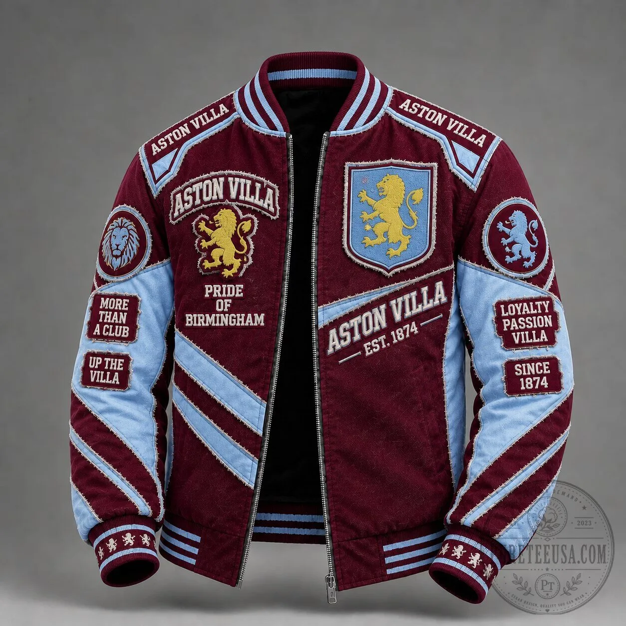 Aston Villa Football Club Pride of Birmingham Varsity Bomber Jacket