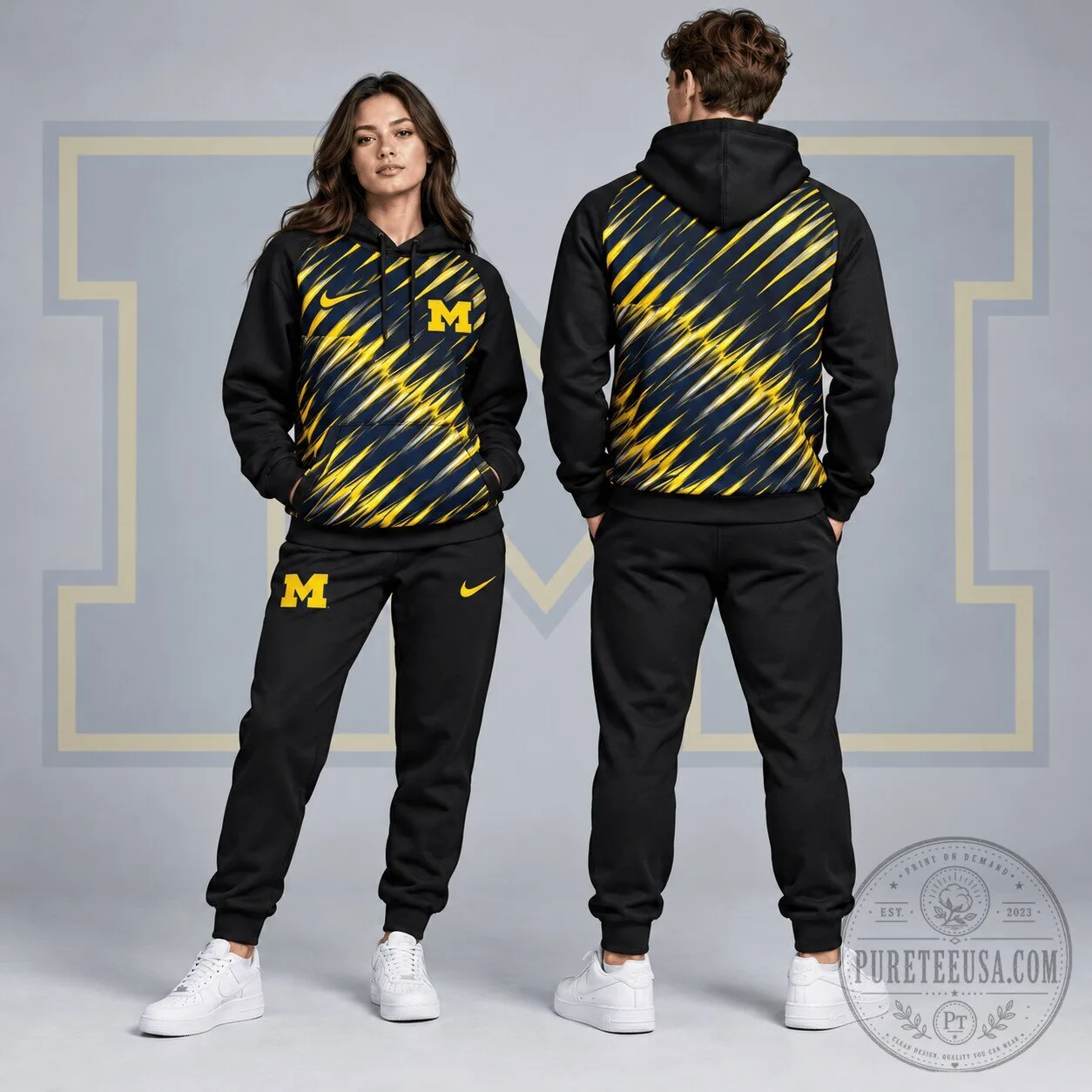Michigan Wolverines NCAA Velocity Streak Pullover Hoodie