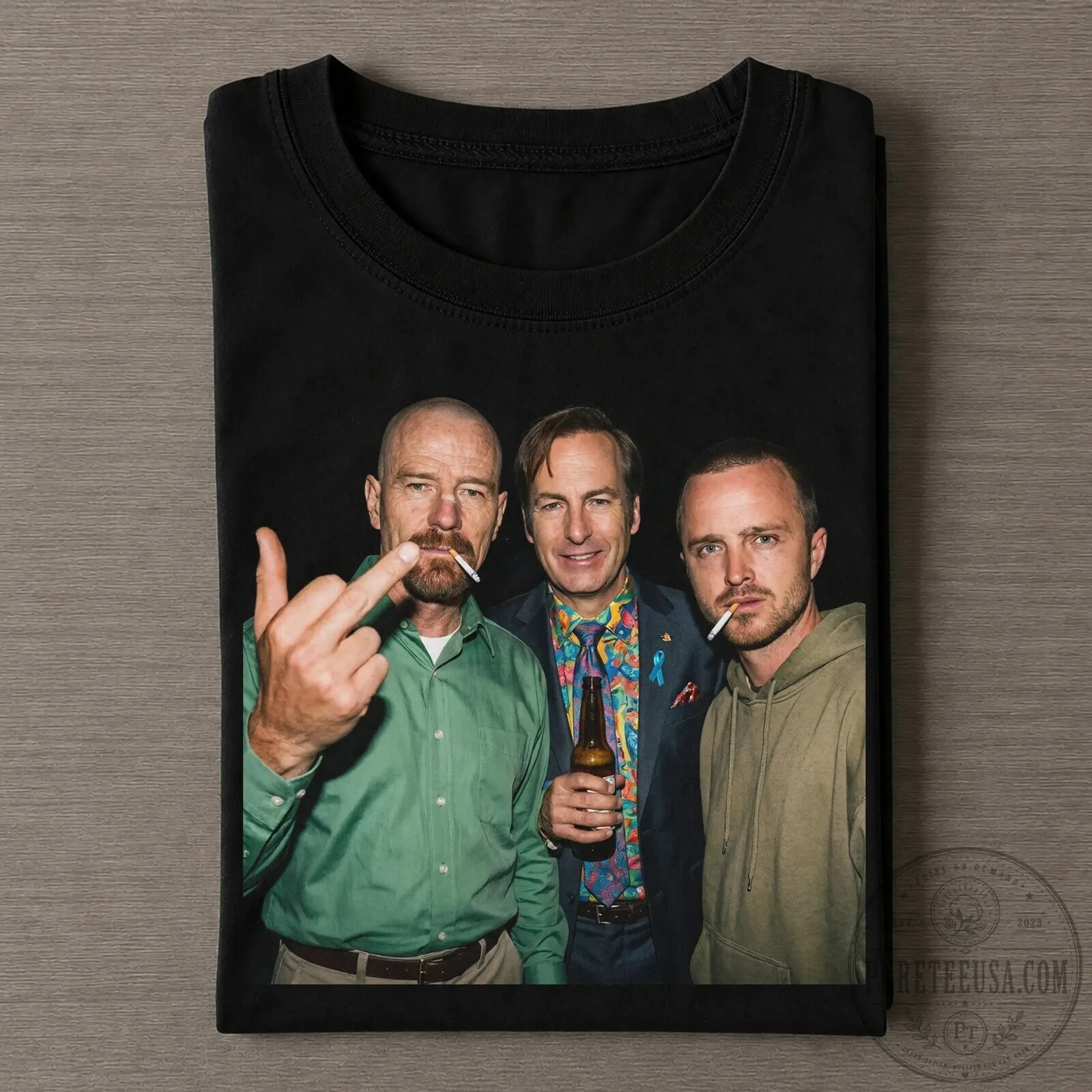 Breaking Bad Walter White Jesse Pinkman Saul Goodman Black T-Shirt