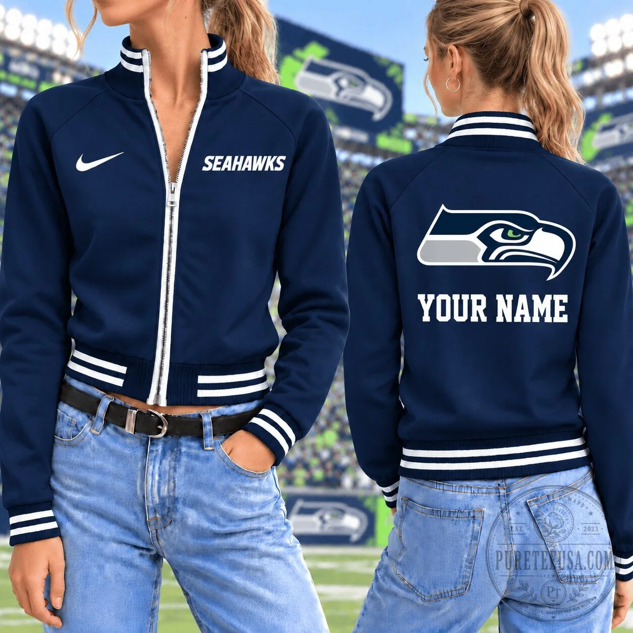 Seattle Seahawks National Football League Women's Full-Zip Jacket