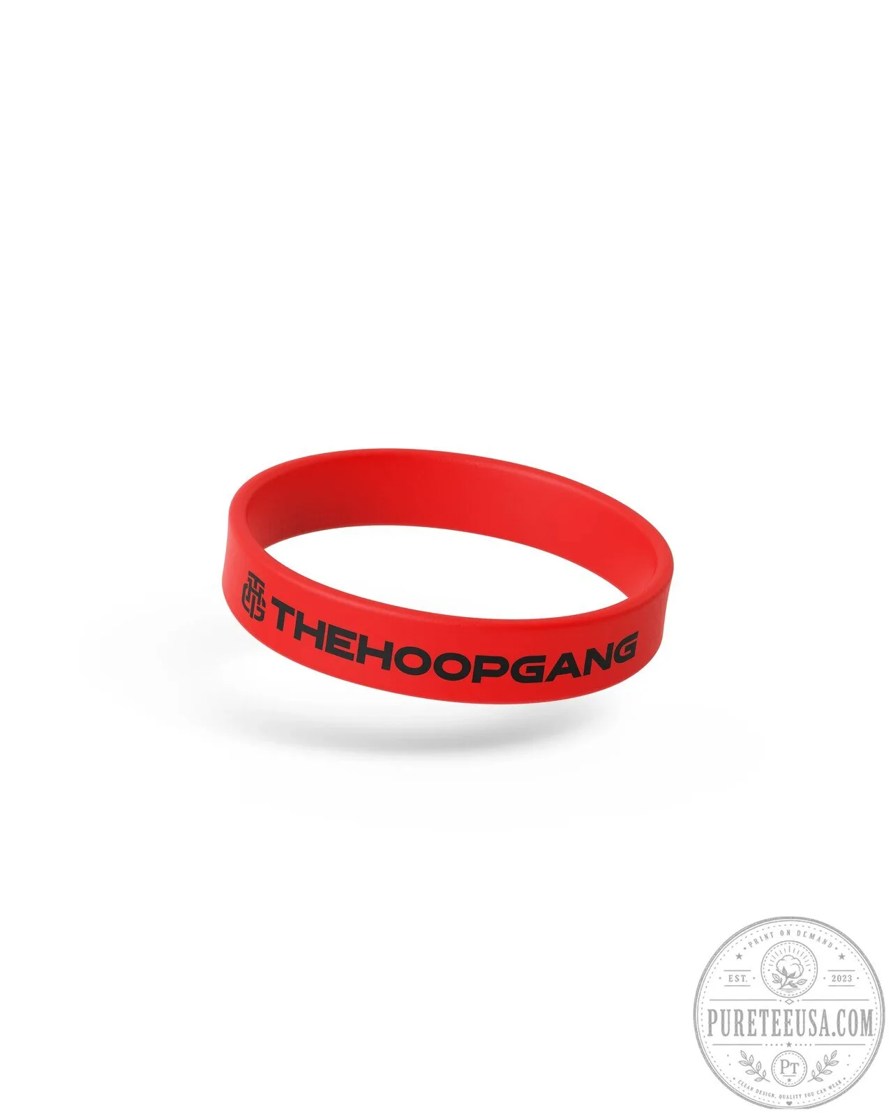 The Hoop Gang Red Silicone Wristband Bracelet 6 The Hoop Gang Red Silicone Wristband Bracelet