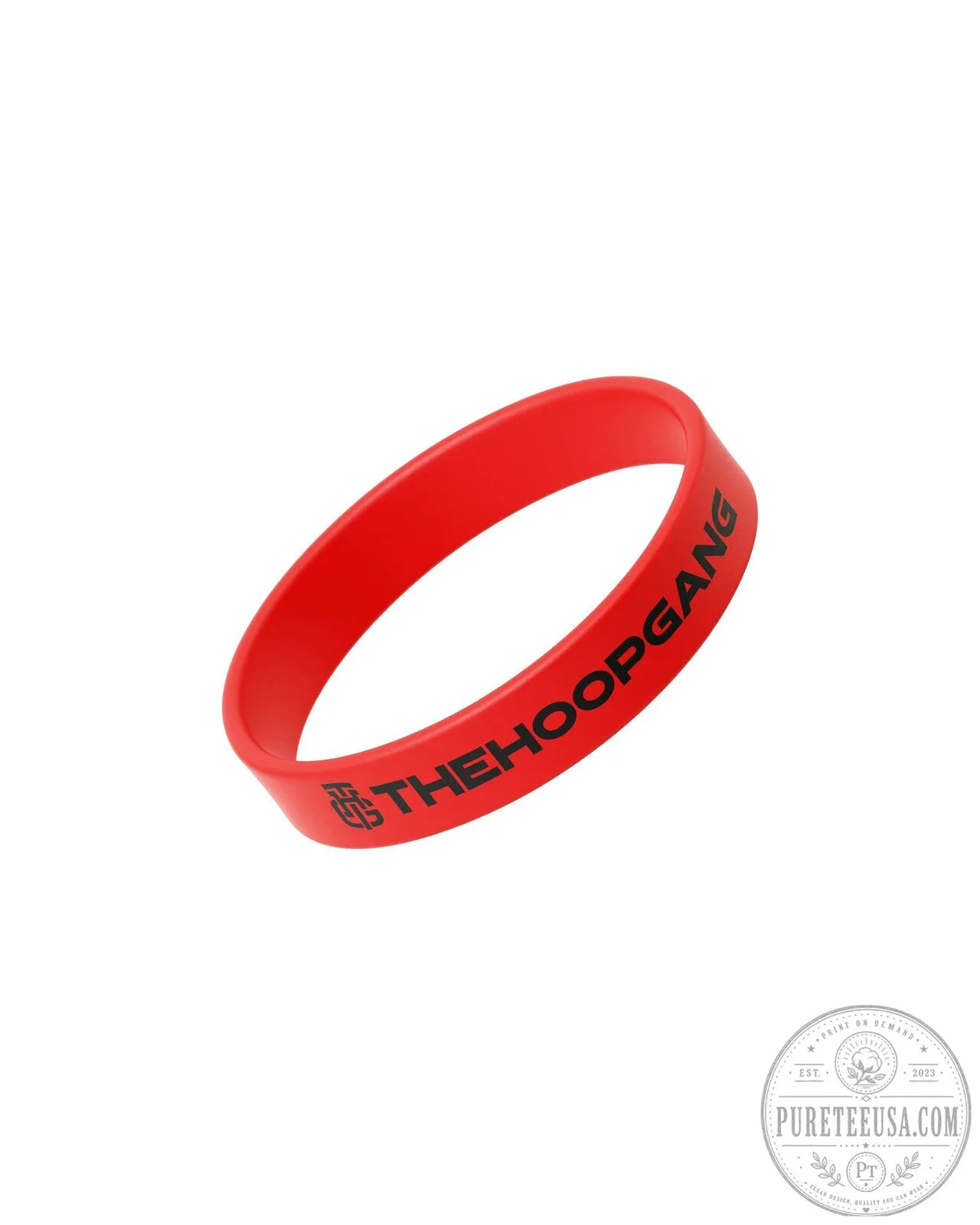 The Hoop Gang Red Silicone Wristband Bracelet 7 The Hoop Gang Red Silicone Wristband Bracelet