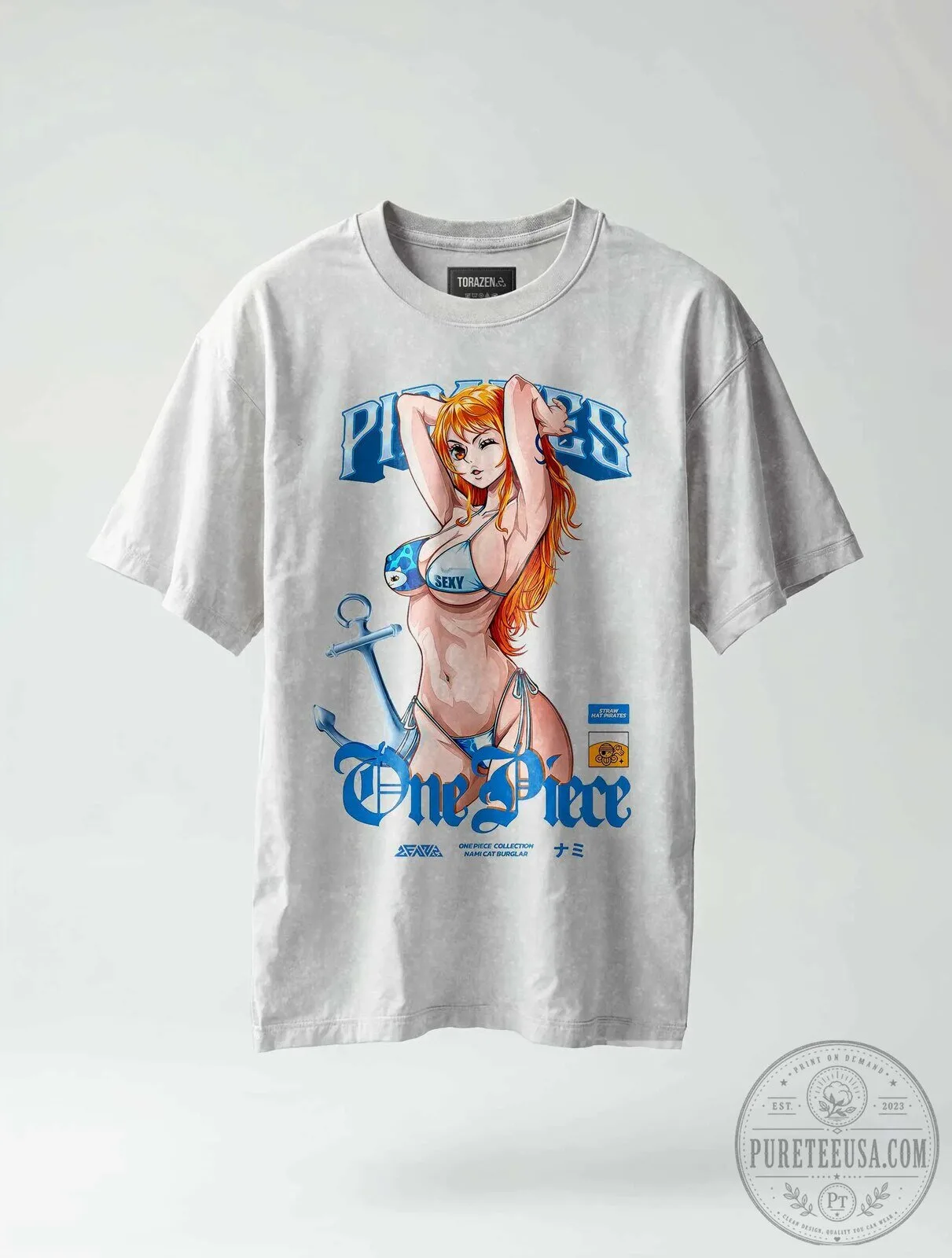 One Piece Nami Cat Burglar Sexy Anime Manga Graphic T-Shirt 5 One Piece Nami Cat Burglar Sexy Anime Manga Graphic T-Shirt