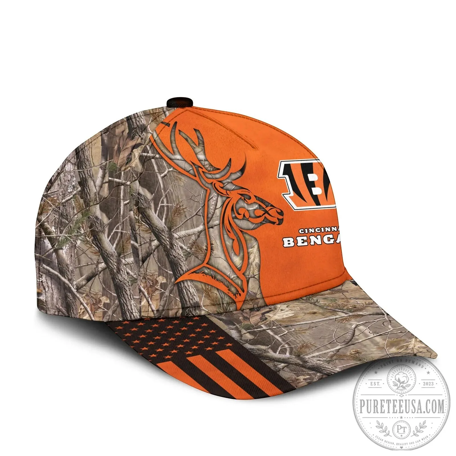 Cincinnati Bengals Deer Hunting Camouflage Orange Adjustable Cap Hat 13 Cincinnati Bengals Deer Hunting Camouflage Orange Adjustable Cap Hat