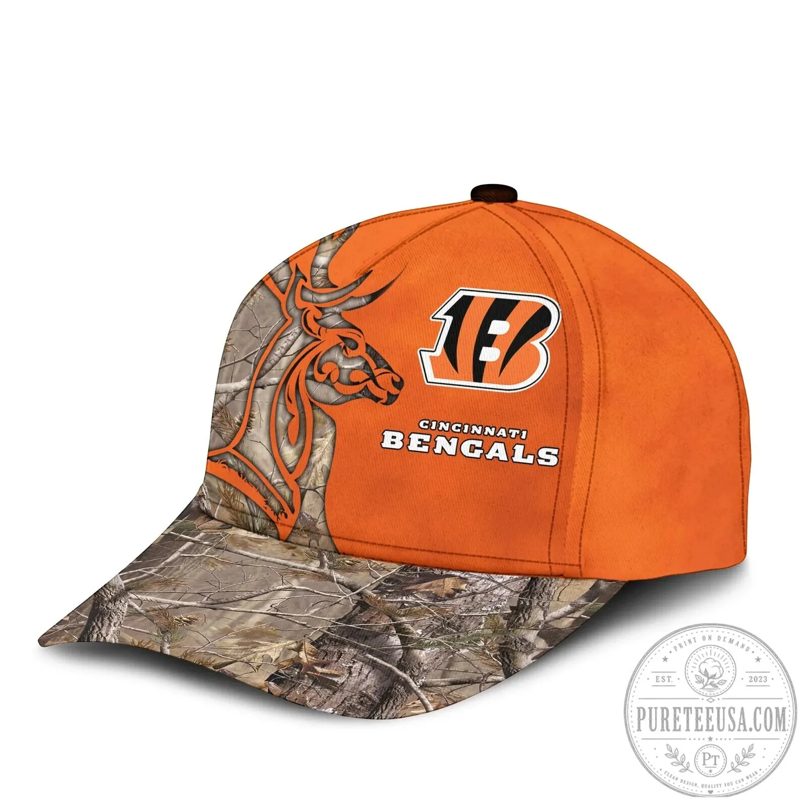 Cincinnati Bengals Deer Hunting Camouflage Orange Adjustable Cap Hat 14 Cincinnati Bengals Deer Hunting Camouflage Orange Adjustable Cap Hat