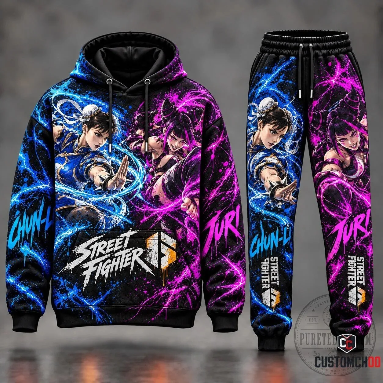 Street Fighter 6 Ryu and Ken Graphic Pullover Hoodie 13 Street Fighter 6 Ryu and Ken Graphic Pullover Hoodie