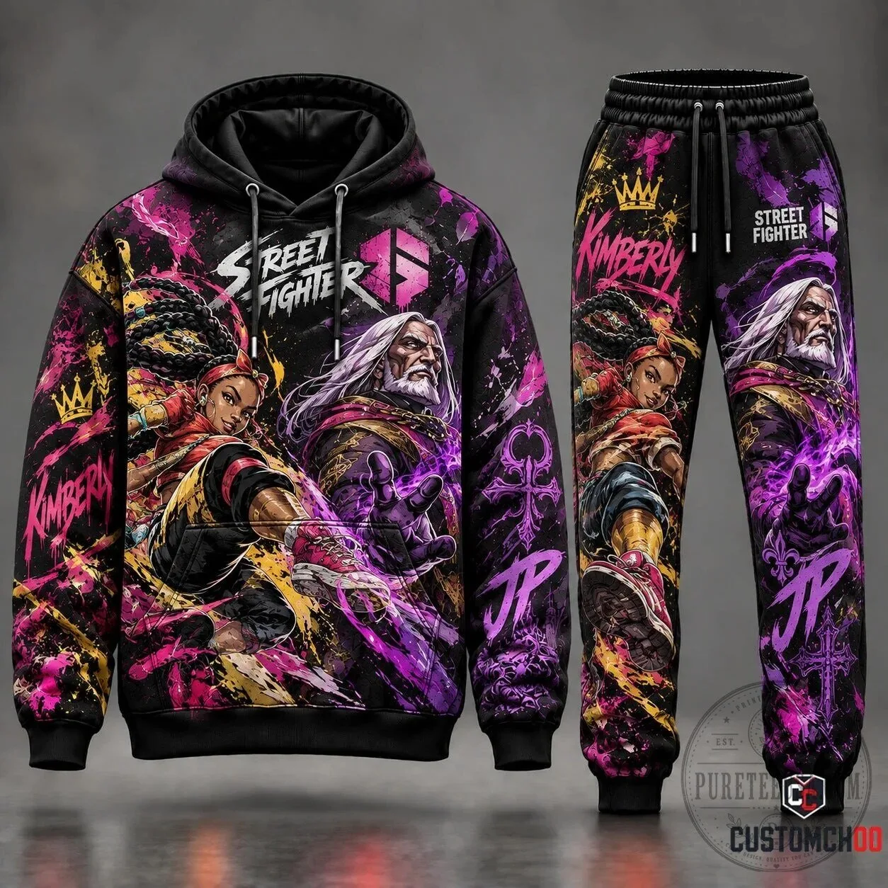 Street Fighter 6 Ryu and Ken Graphic Pullover Hoodie 16 Street Fighter 6 Ryu and Ken Graphic Pullover Hoodie
