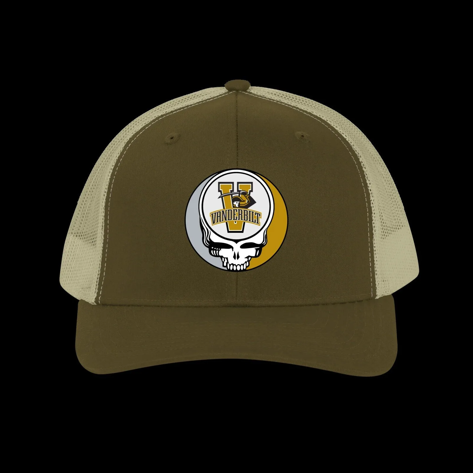 Vanderbilt Commodores Grateful Dead Steal Your Face Trucker Hat 9 Vanderbilt Commodores Grateful Dead Steal Your Face Trucker Hat